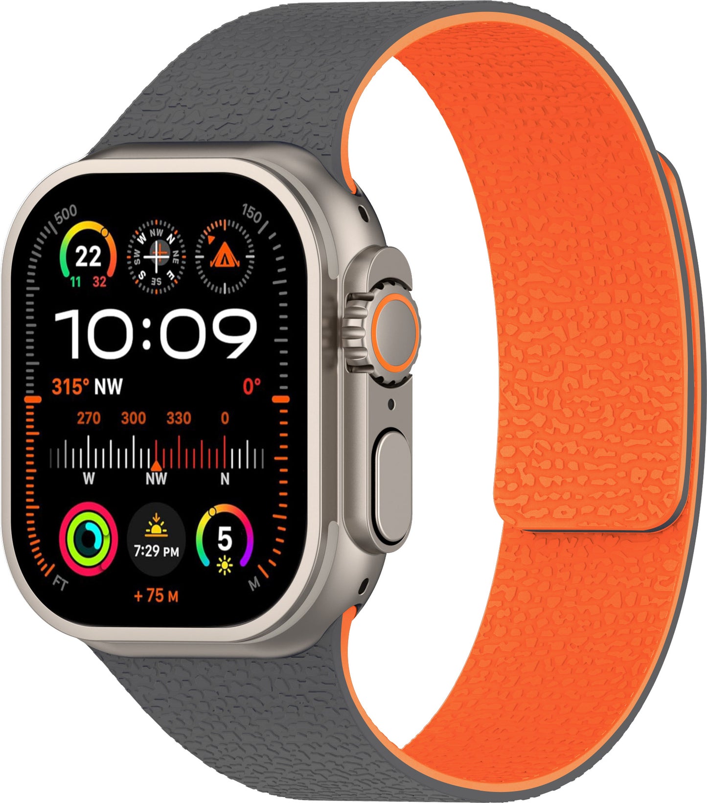 Apple iWatch, Huawei Watch 5, Samsung GT5 Silicone Watch Band with Soft Magnetic Adsorption and Lychee Pattern