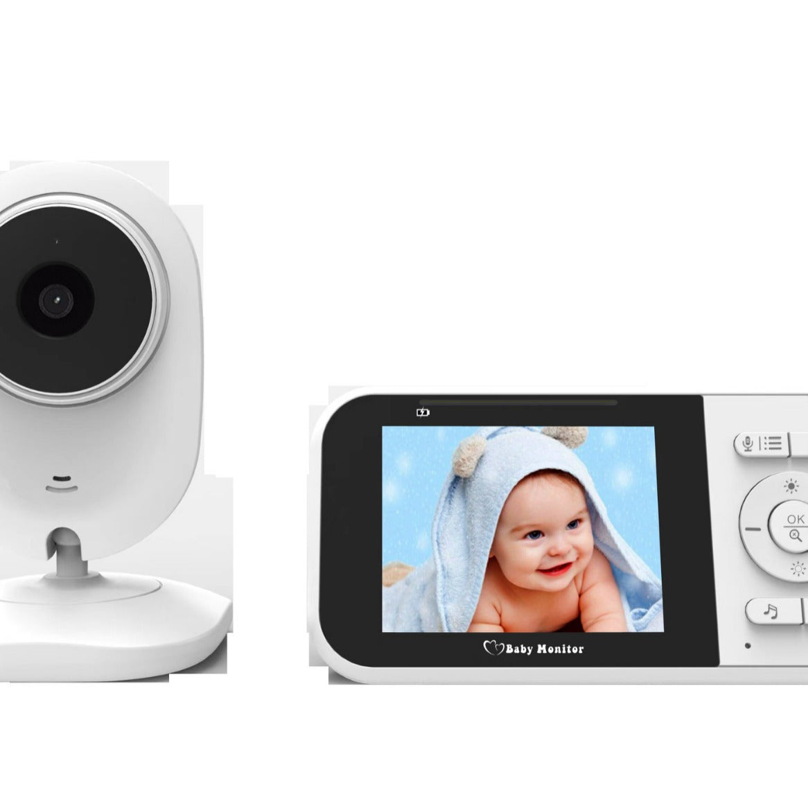 2.8-inch LCD Baby Monitor - Real-Time Video & Audio