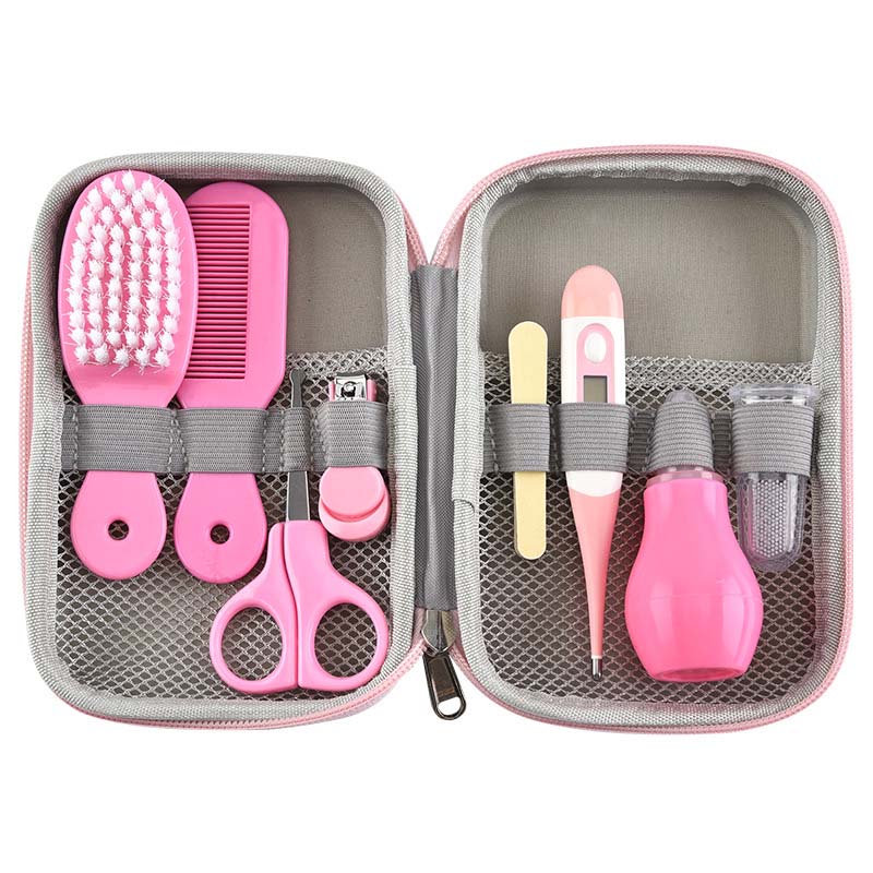 8-Piece Baby Grooming Care Kit - Nail Clippers, Scissors & Healthcare Essentials, Portable Travel Set