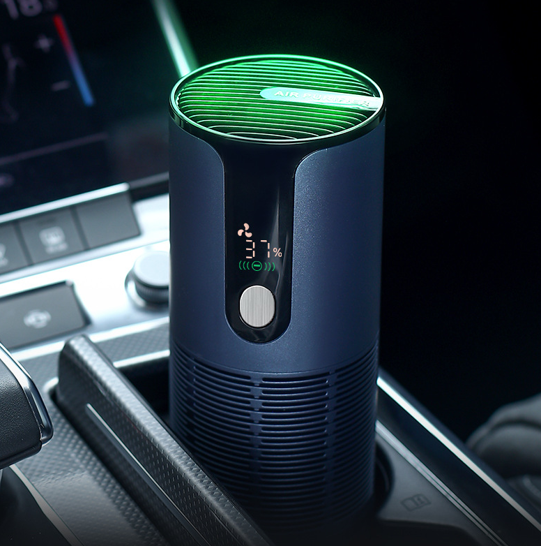 Intelligent Car Air Purifier - UVC, Negative Ions, USB Power, All Models, Smoke/Formaldehyde Removal