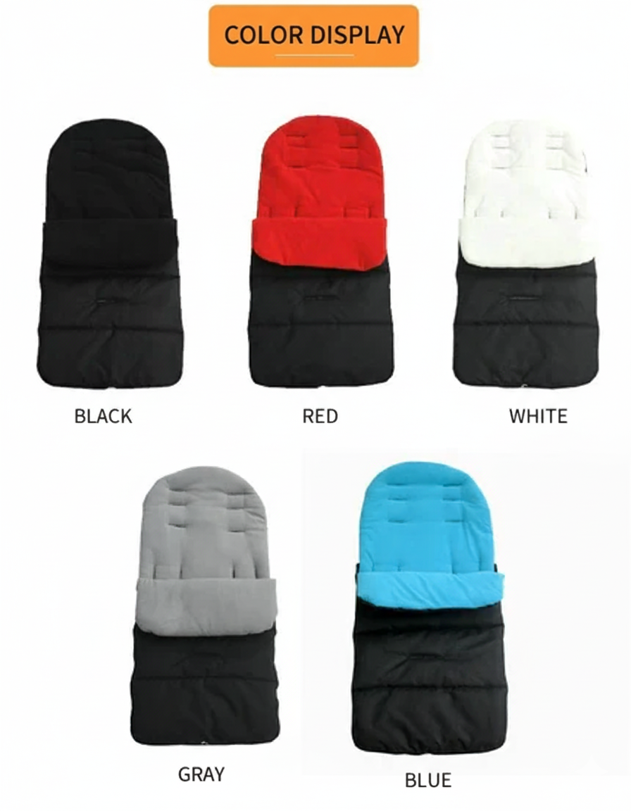 Baby Stroller Footmuff - Warm Sleep Bag & Car Seat Mat for Winter and Autumn