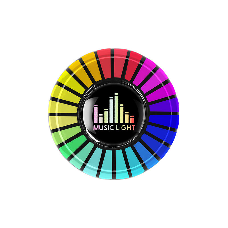 Car Aromatherapy Air Outlet Light - Perfume, Voice-Controlled Rhythm, ABS, Multiple Fragrances