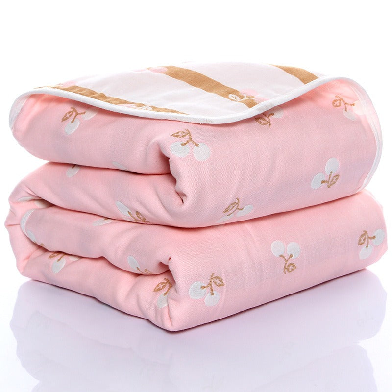 Six-Layer Gauze Baby Bath Towel & Blanket - Ultra-Absorbent, Soft, Multiple Patterns