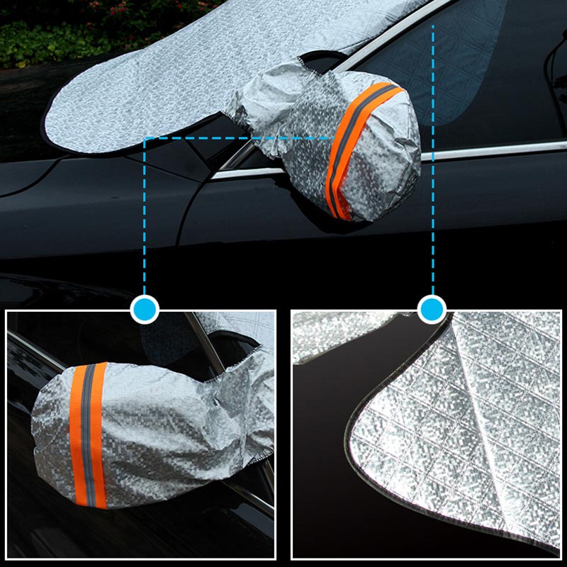 Car Snow Block Front Windshield Cover - Anti-Frost, Anti-Freeze, Sunshade, Reflective
