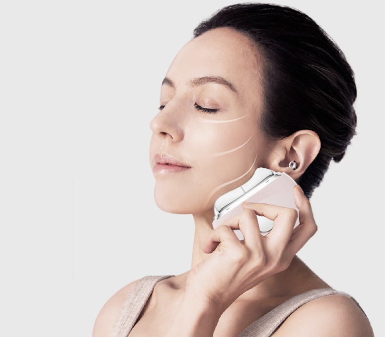 EMS Facial & Neck Scraping Board - Microcurrent Vibration, Lifting & Tightening, Color Light USB Beauty Device