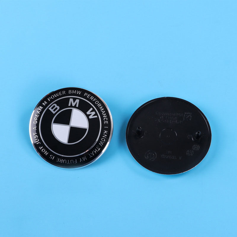 BMW Wheel Hub Center Covers - Front & Rear, ABS + High Gloss Aluminum, Multiple Colors