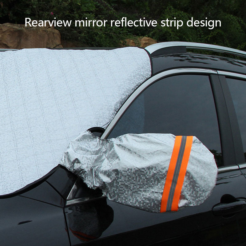 Car Snow Block Front Windshield Cover - Anti-Frost, Anti-Freeze, Sunshade, Reflective