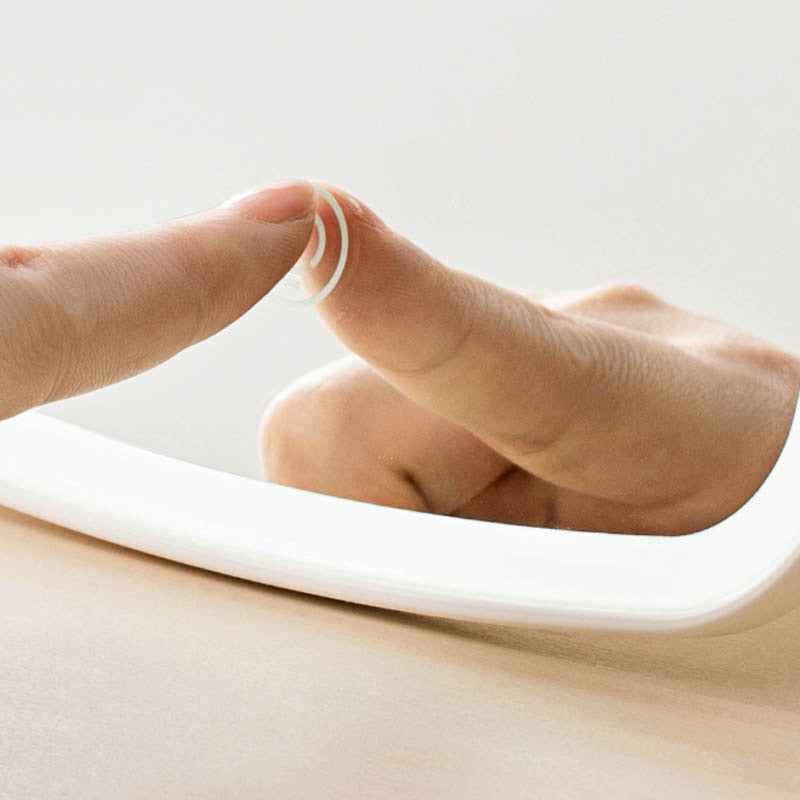 Jordan Judy Portable LED Makeup Mirror - Touch-Sensitive, Foldable, Adjustable, Desktop/Travel