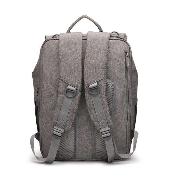 Convertible Mommy Bag with Mosquito Net - Waterproof Diaper Backpack, Portable Baby Bed, Large Capacity