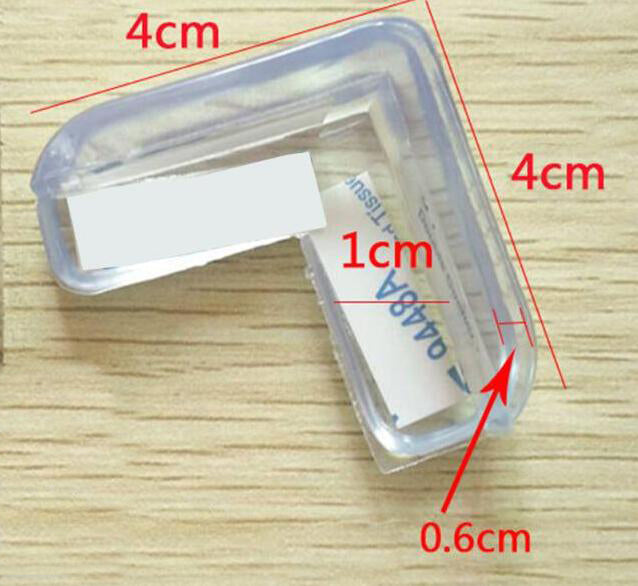 Silicone Baby Safety Corner Protectors - 4-Pack L-Shape
