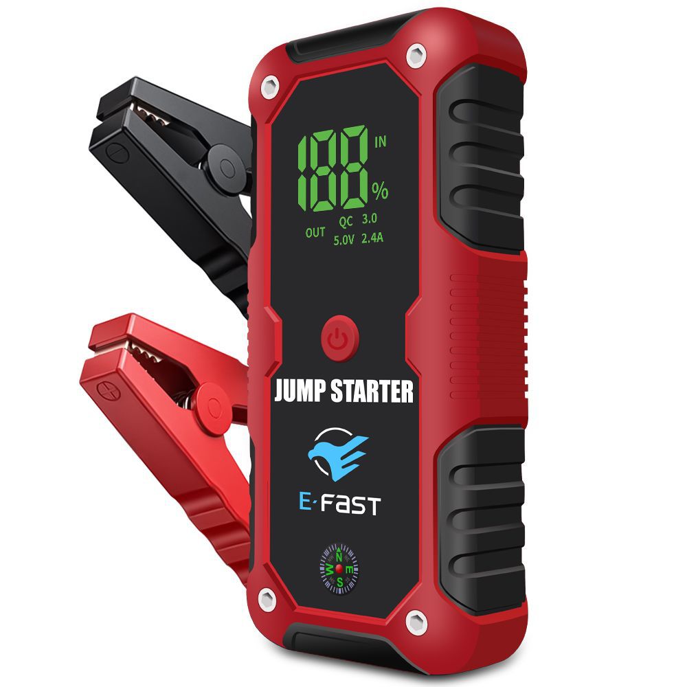 ZYX-Q520 Portable Jump Starter & Power Bank - 12V, 20000mAh, 1000A Start - 2000A Peak, Dual USB