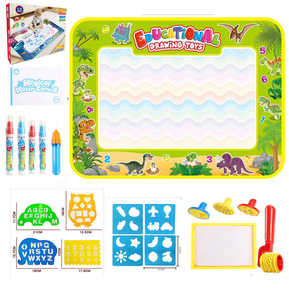 Reusable Water Doodle Mat - Magic Drawing Board for Kids, Washable Fabric, Multiple Themes & Sizes