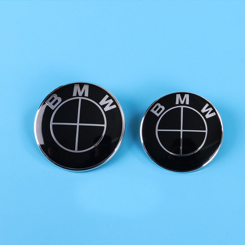 BMW Wheel Hub Center Covers - Front & Rear, ABS + High Gloss Aluminum, Multiple Colors