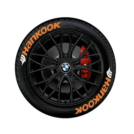 3D Letter Tire Stickers - PVC, Adhesive, Multiple Set Options