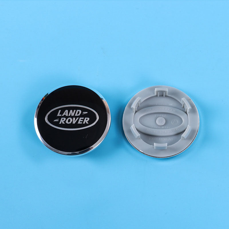 Land Rover 62mm Wheel Hub Center Covers - ABS + High Gloss Aluminum, Multiple Models