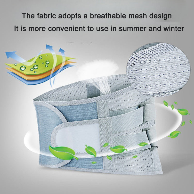Self-Heating Waist Protector - Steel Plate Support, Breathable Double-Sided Mesh, Adjustable S–XL