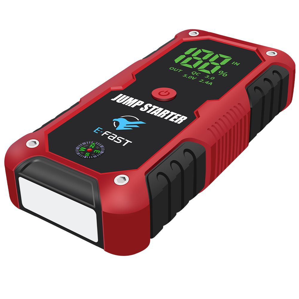 ZYX-Q520 Portable Jump Starter & Power Bank - 12V, 20000mAh, 1000A Start - 2000A Peak, Dual USB