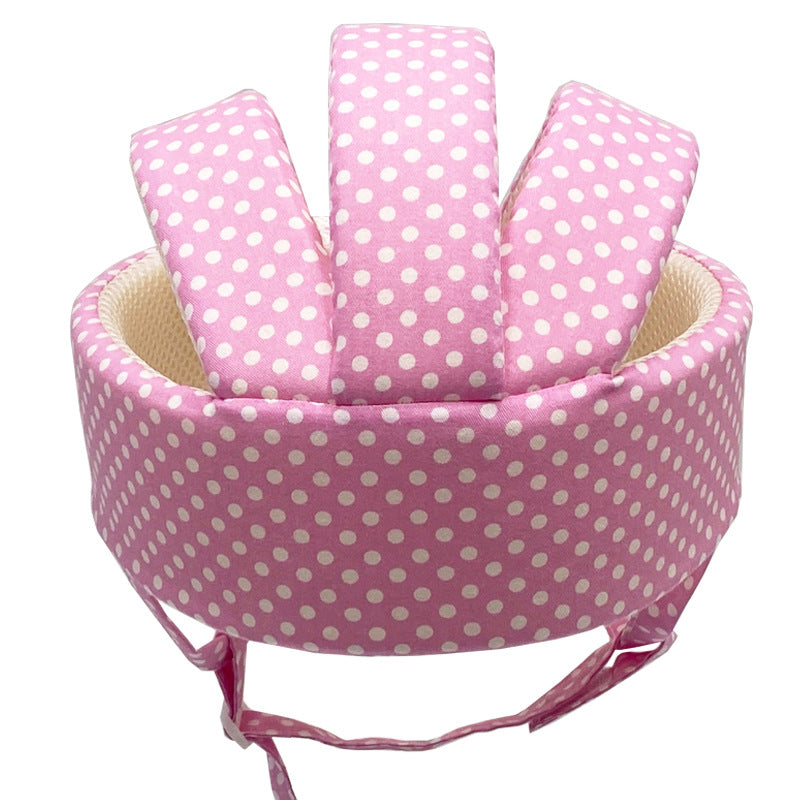 Baby Cotton Walking Safety Helmet - Lightweight Crash Cap, Adjustable 43–60cm, Multiple Patterns