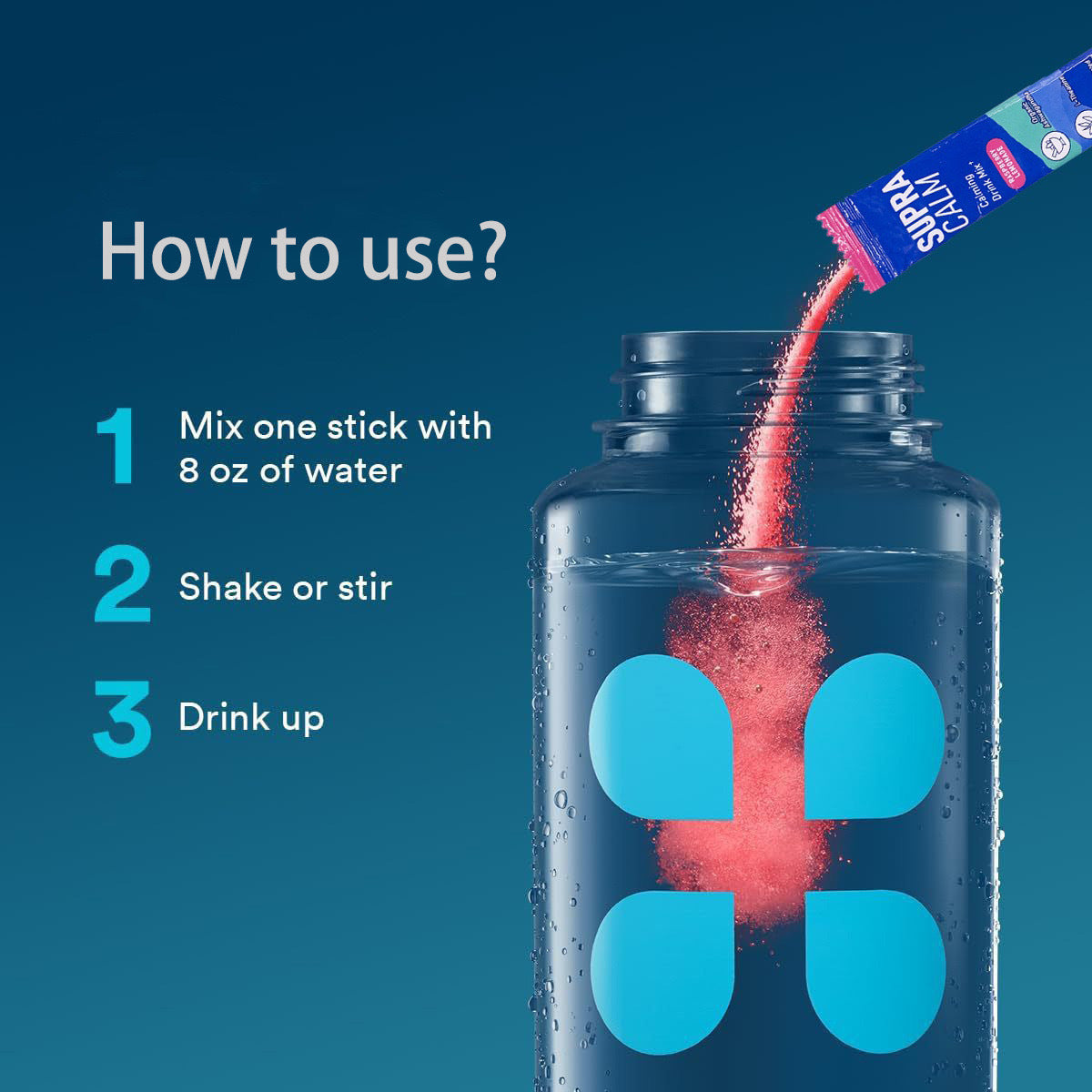 Supercalm Magnesium Calming Powder - Electrolyte Raspberry Blend, 2-Year Shelf Life