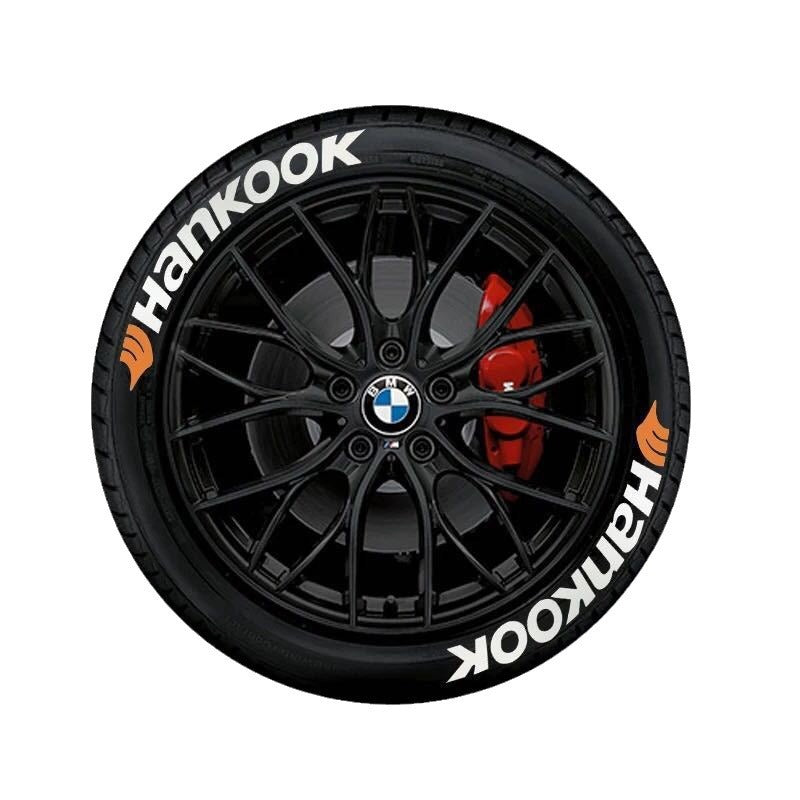 3D Letter Tire Stickers - PVC, Adhesive, Multiple Set Options