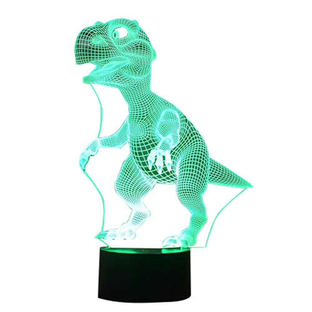 Halloween 3D Dinosaur LED Lamp 7 Colors Touch Control Night Light Kids Gifts Living Room Bedroom Table Decoration