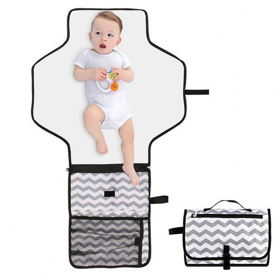 Portable Waterproof Diaper Changing Pad - Foldable Travel Clutch & Bassinet