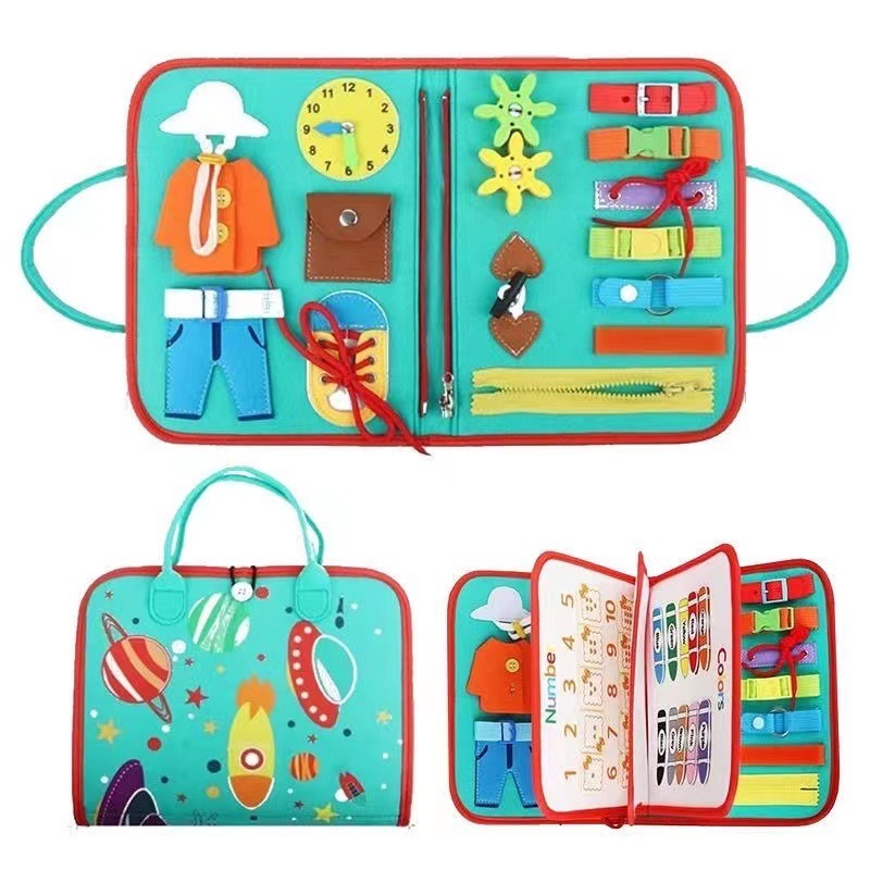 Handheld Felt Early Learning Board - Montessori Puzzle Educational Toy