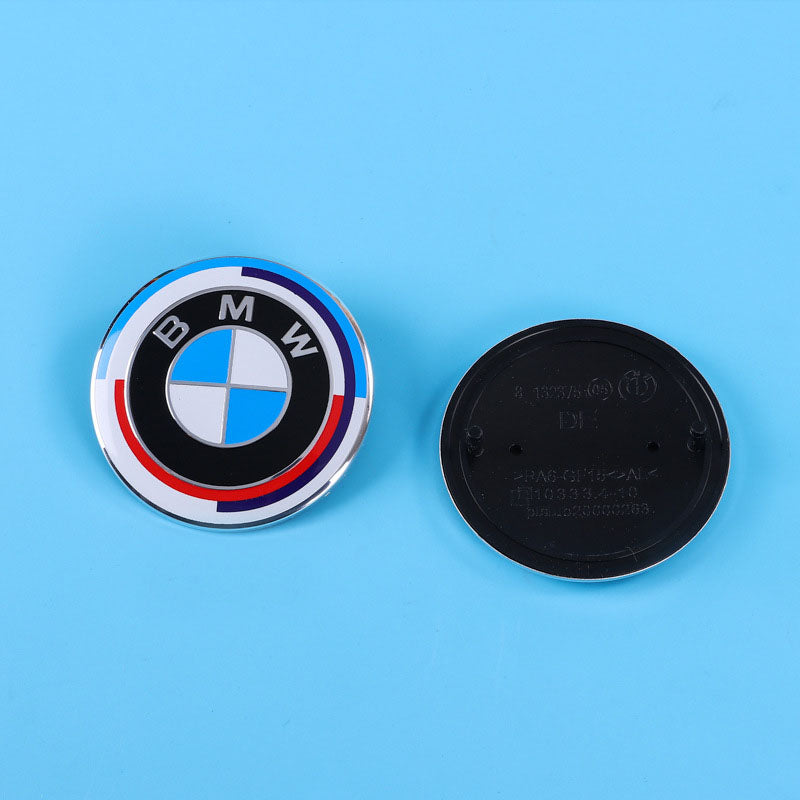 BMW Wheel Hub Center Covers - Front & Rear, ABS + High Gloss Aluminum, Multiple Colors