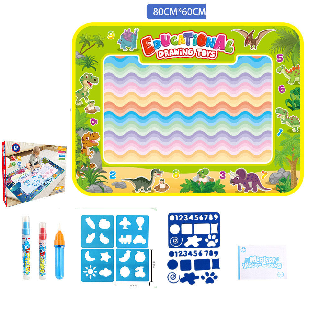 Reusable Water Doodle Mat - Magic Drawing Board for Kids, Washable Fabric, Multiple Themes & Sizes