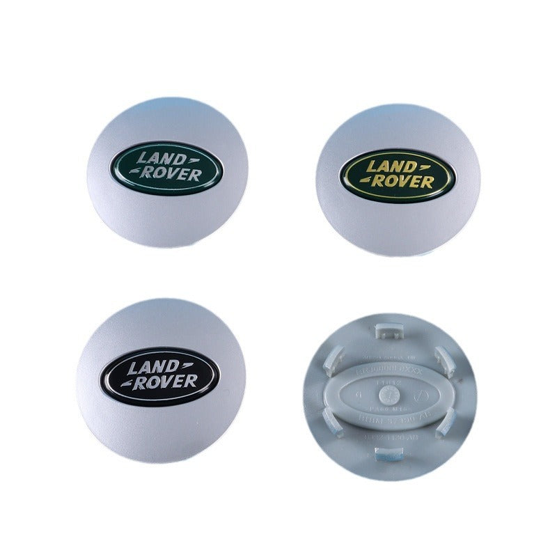 Land Rover 62mm Wheel Hub Center Covers - ABS + High Gloss Aluminum, Multiple Models