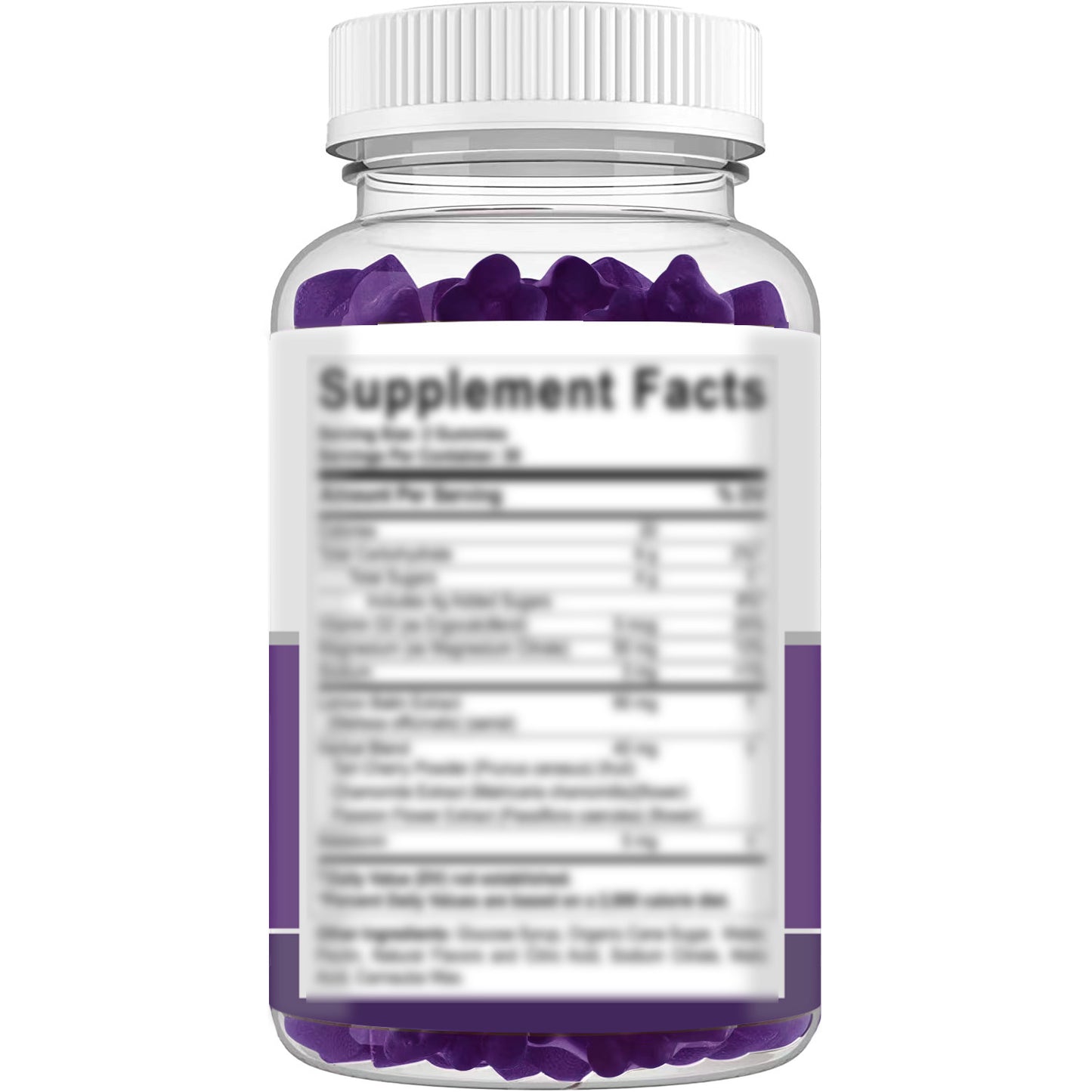 Little Bear Melatonin Sleep Gummies - Blueberry Flavor, Bottled, Biotin-Enhanced