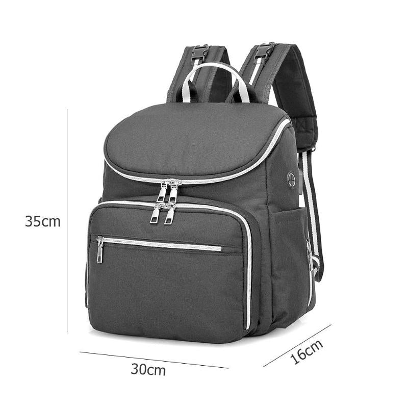 Waterproof Maternity Diaper Bag - Large Capacity Multi-Function Backpack & Handbag