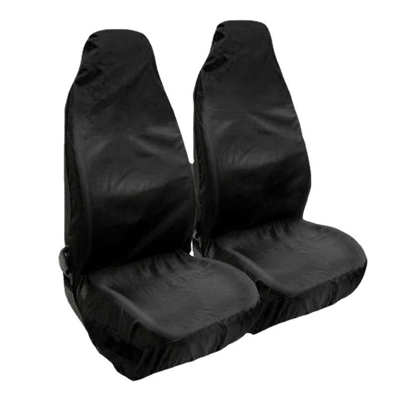 Universal Car Seat Protection Cover - Oxford Cloth, Black, Waterproof, All-Season, Front Row/Single Seat