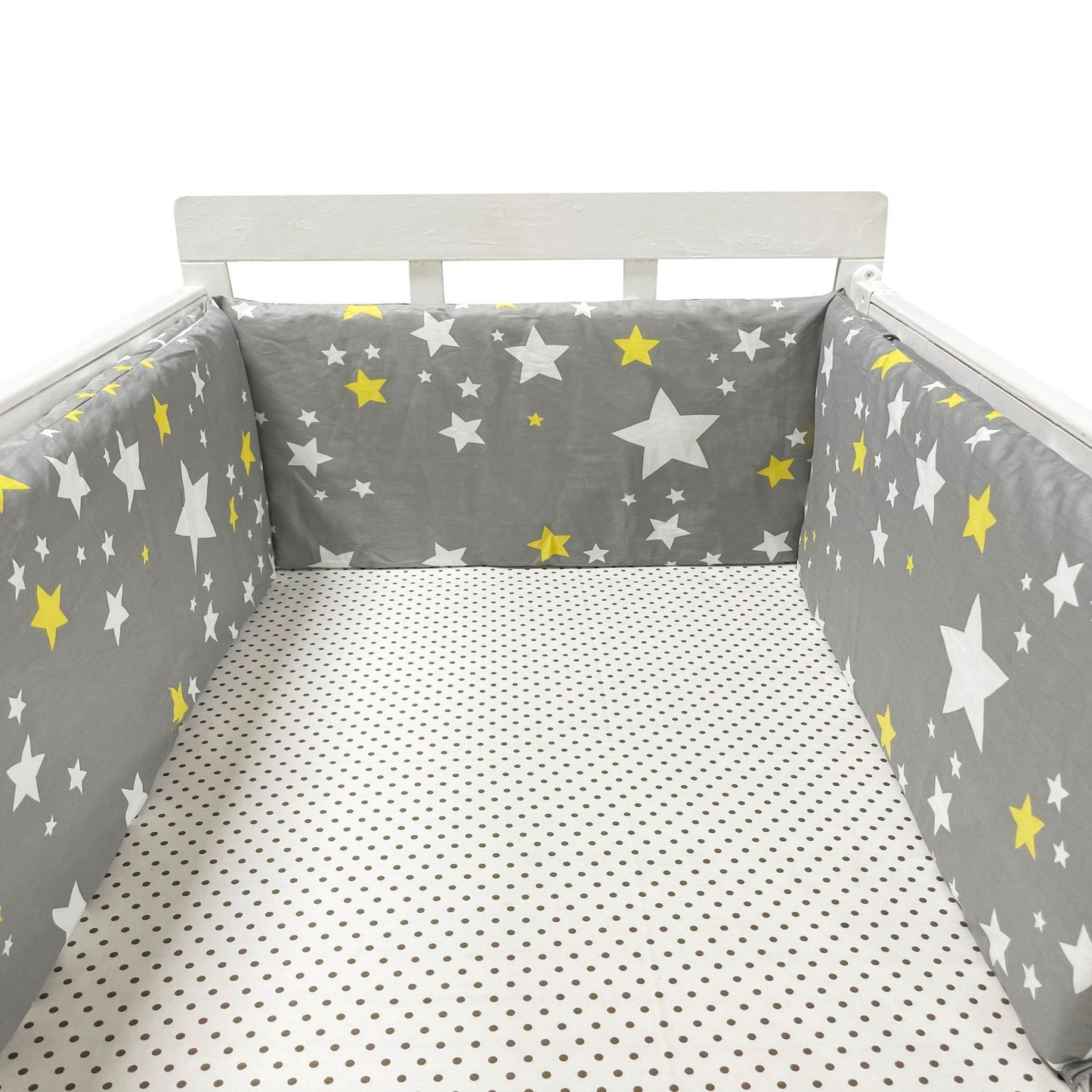 Cotton Baby Bed Protective Fence - Four-Season Anti-Fall Barrier, Multiple Patterns
