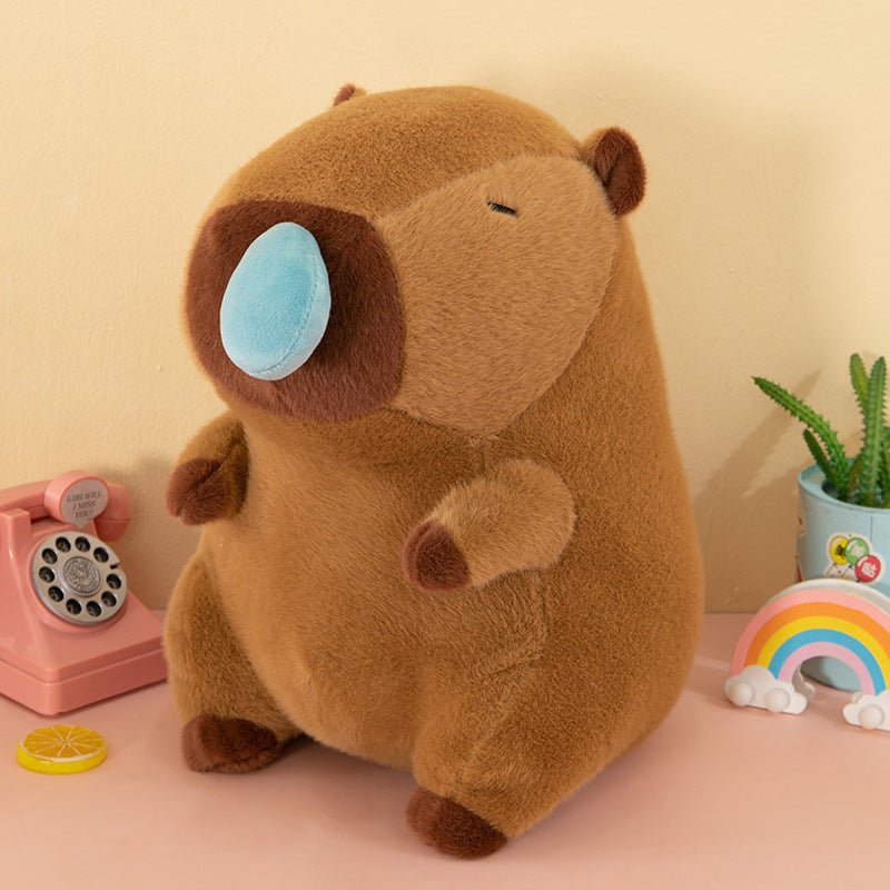 Capybara Plush Simulation Capibara Anime Fluffty Toy Cute Doll Stuffed Animals Soft Doll Plush Christmas Thanksgiving Gift