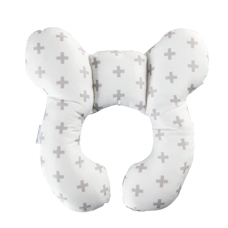 U-Shaped Baby Head & Neck Protection Pillow - Stroller, Car Seat & Sleep Support, Multiple Patterns
