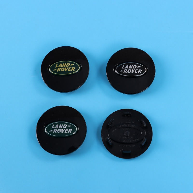 Land Rover 62mm Wheel Hub Center Covers - ABS + High Gloss Aluminum, Multiple Models
