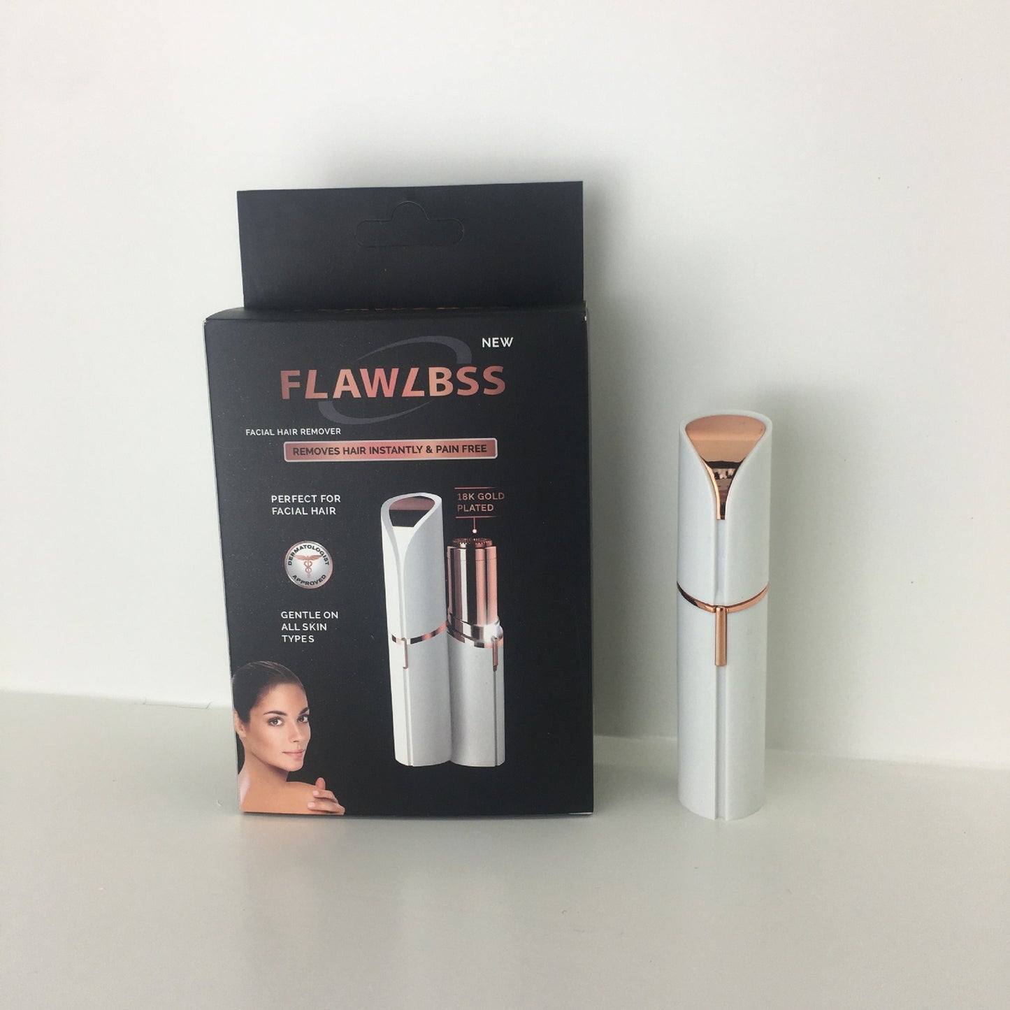 Lipstick Eyebrow Trimmer - Electric, Battery/Rechargeable, Multiple Colors, Women’s Shaver Hair Remover