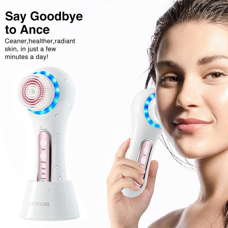 Electric Facial Cleansing Brush - Makeup Removal & Blackhead Cleanser, Portable, Universal