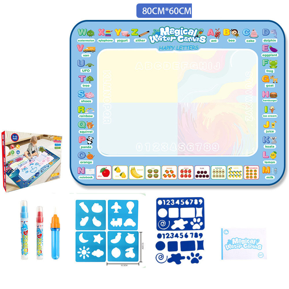 Reusable Water Doodle Mat - Magic Drawing Board for Kids, Washable Fabric, Multiple Themes & Sizes