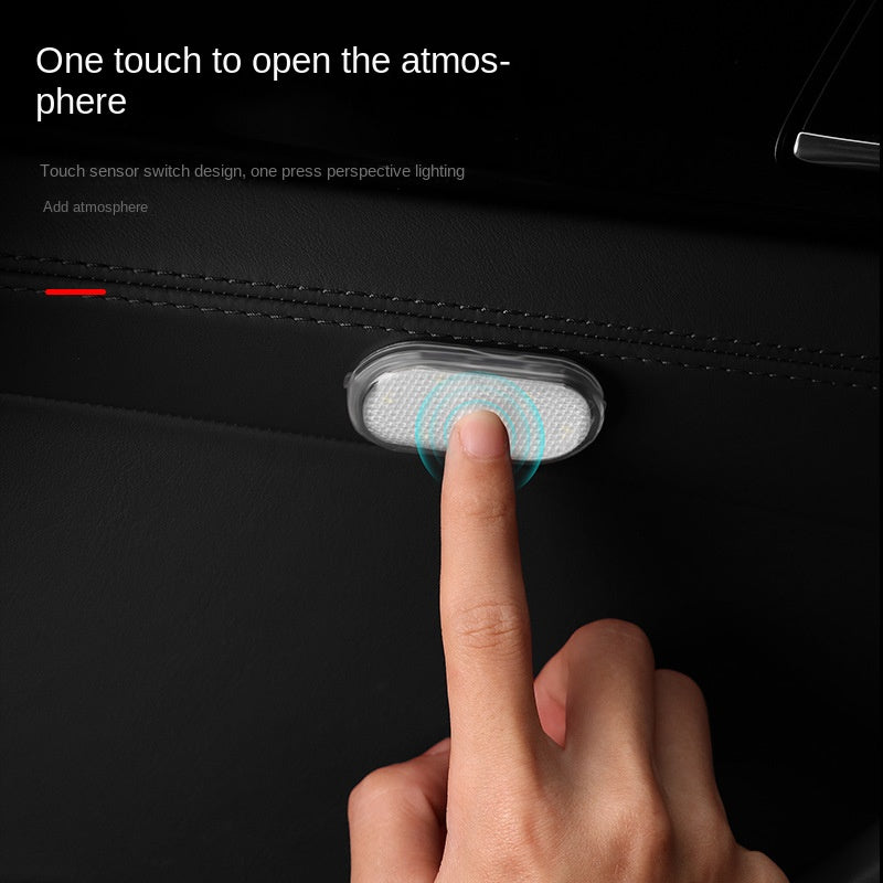 Car Touch Light - USB Rechargeable, Magnetic, Single/Colorful/Voice Control, LED, FLAME LIGHT, Universal