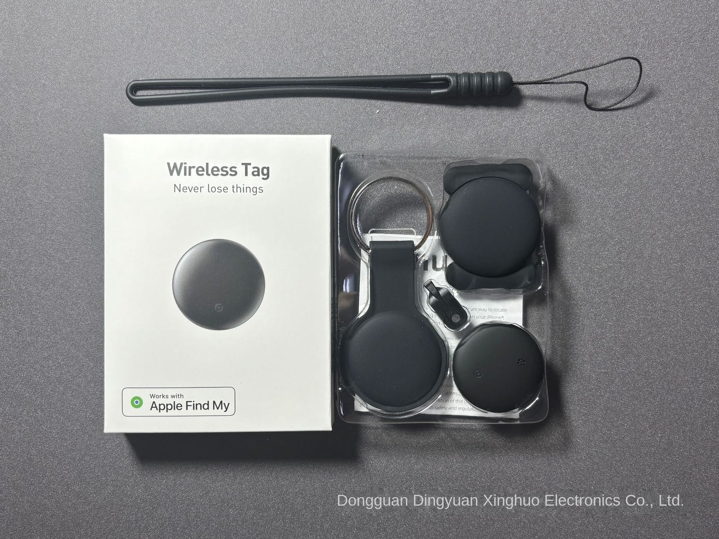 Waterproof Anti-Lost Tracker Compatible with Find My for Pet Locator, Alternative to Airtag