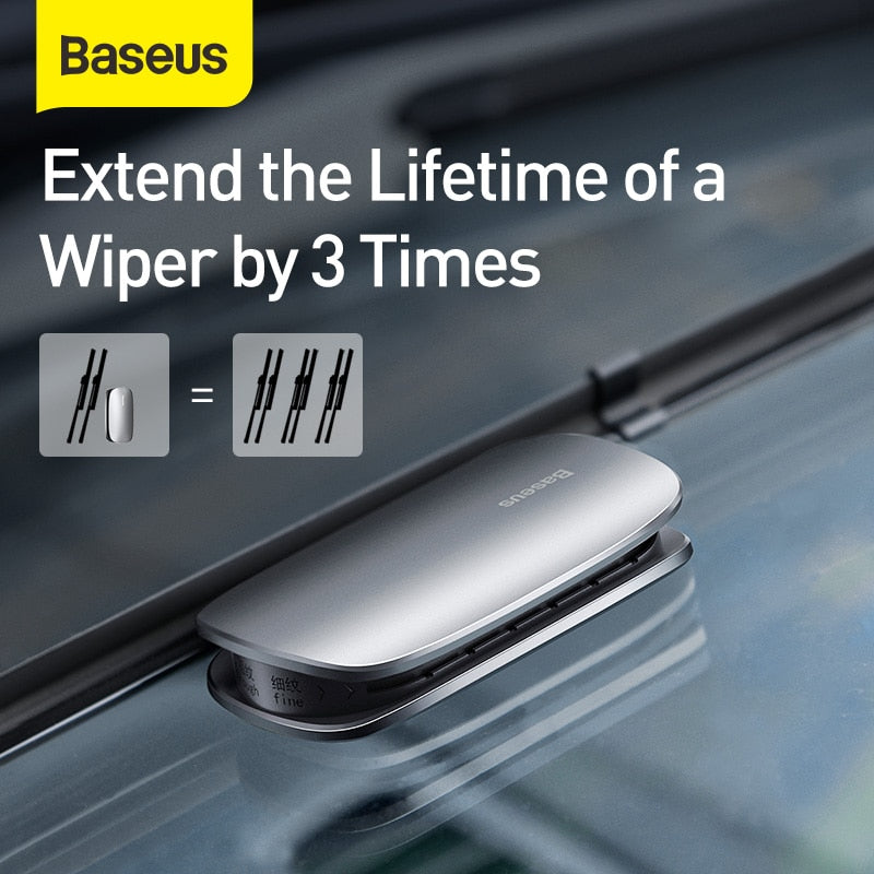 Baseus Universal Windshield Wiper Blade Refurbish Restorer - Scratch Repair, Compact, Tarnish Silver, Easy Force Application