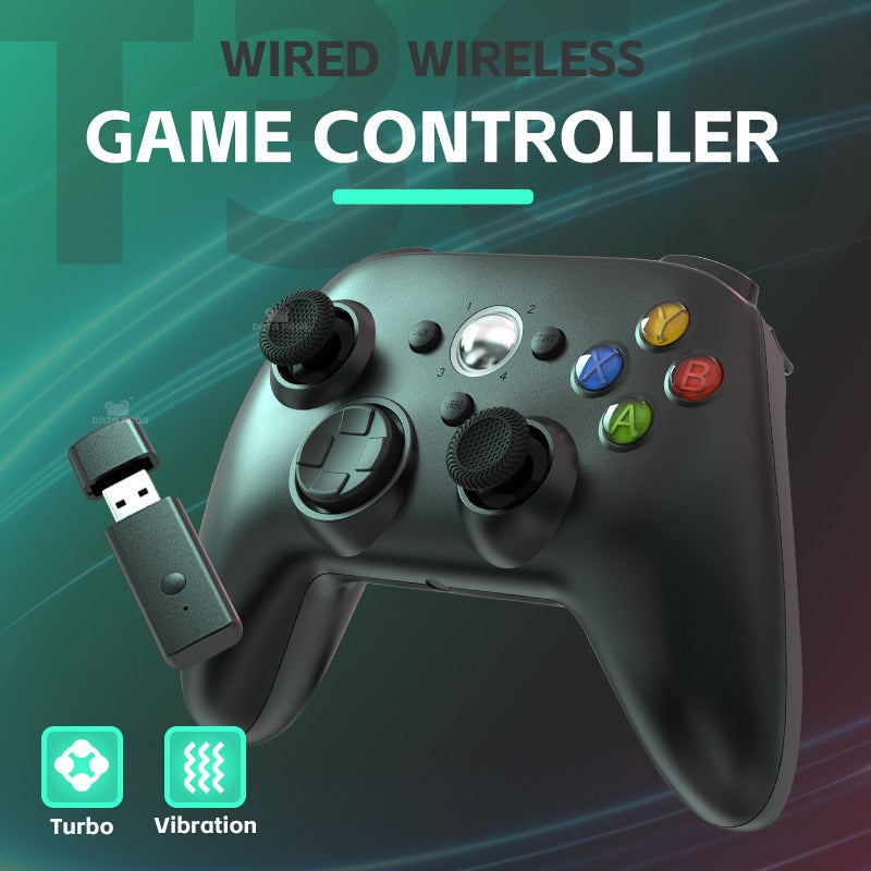 Xbox 360 wireless controller with Turbo function Xbox 360 wired controller compatible with PC vibration controller