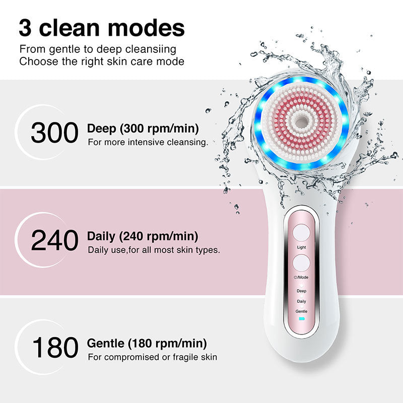 Electric Facial Cleansing Brush - Makeup Removal & Blackhead Cleanser, Portable, Universal
