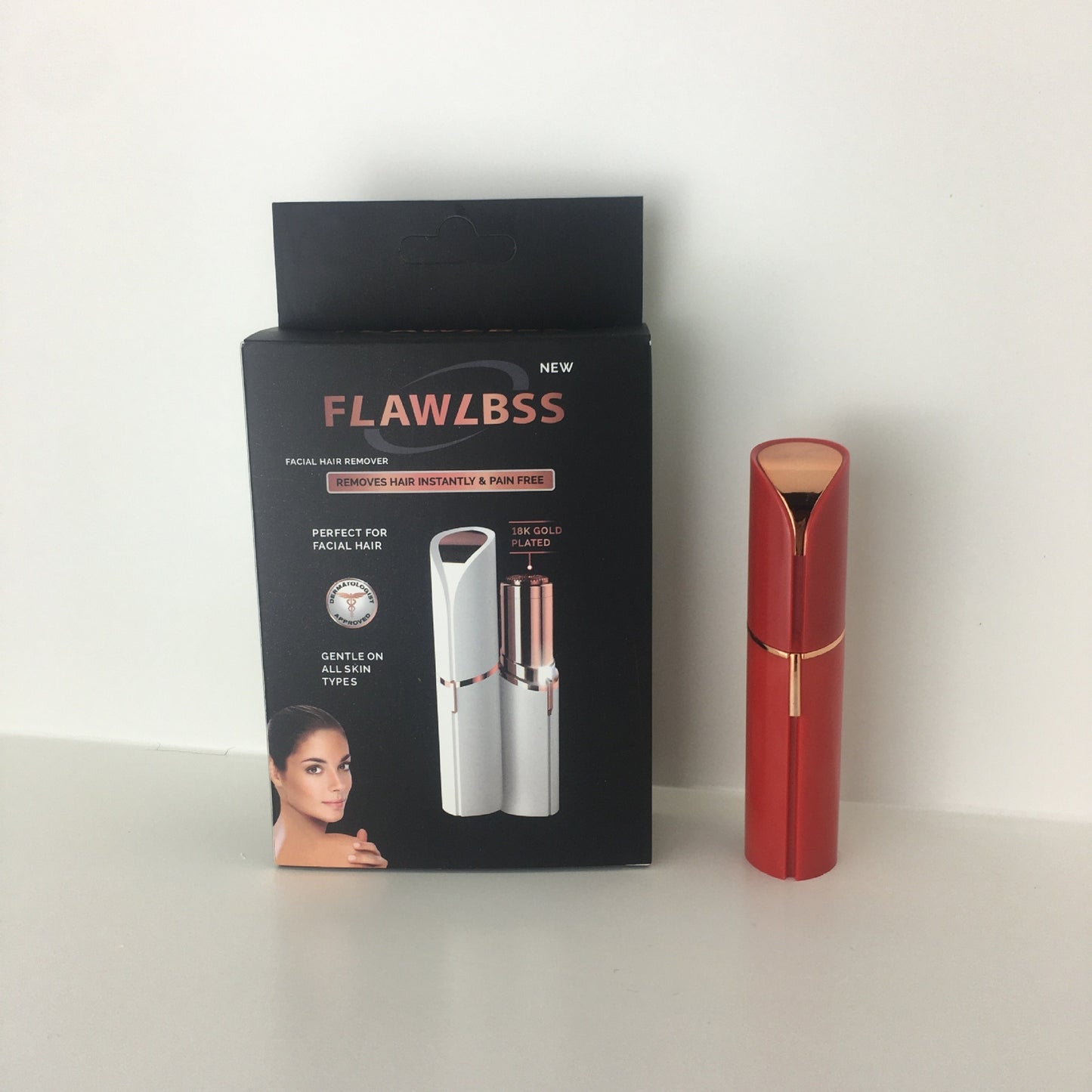 Lipstick Eyebrow Trimmer - Electric, Battery/Rechargeable, Multiple Colors, Women’s Shaver Hair Remover