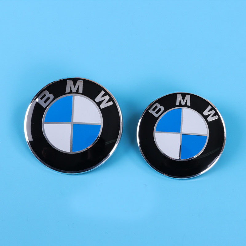 BMW Wheel Hub Center Covers - Front & Rear, ABS + High Gloss Aluminum, Multiple Colors