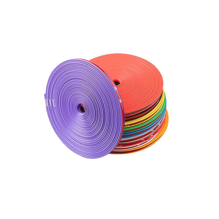 Car Wheel Hub Anti-Collision Decorative Strip - TPE, Multi-Color, Tire Protection Ring