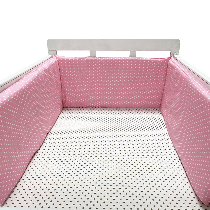 Cotton Baby Bed Protective Fence - Four-Season Anti-Fall Barrier, Multiple Patterns