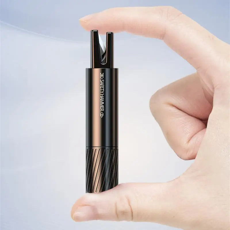 One Seco Window Breaker & Seatbelt Cutter - Emergency Car Escape Tool, Aluminum Alloy, Red/Black